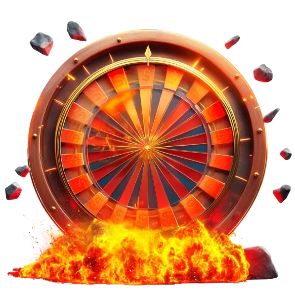 Hellspin fortune wheel in flames