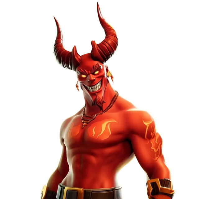 Hellspin horned devil mascot